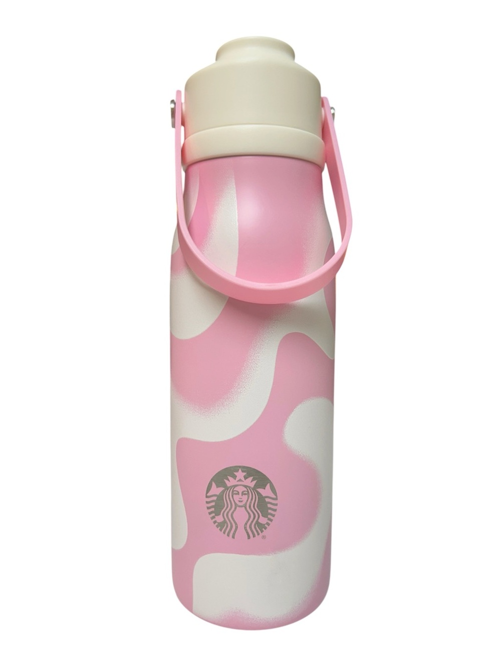 Starbucks soft pink swirls water bottle